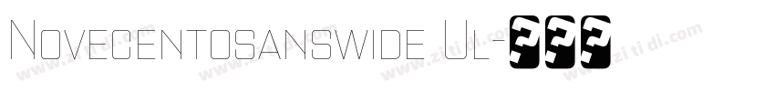 Novecentosanswide Ul字体转换